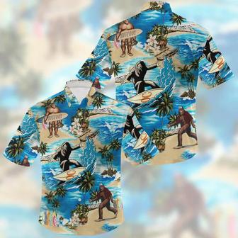 Summer Bigfoot Hawaii Shirt, Hawaiian Shirts For Men Short Sleeve Aloha Beach Shirt Summer Gifts | Newhawaiianshirts AU