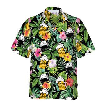 Summer Colorful Hockey And Beer Hawaiian Shirt For Men And Women Summer Gifts | Newhawaiianshirts