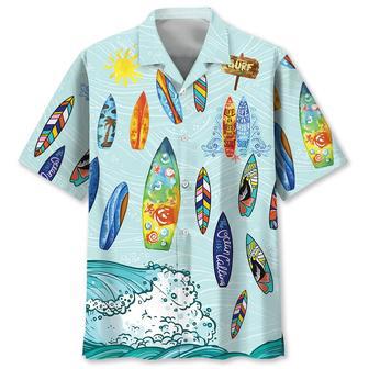 Surfing Ocean Unisex Hawaiian Shirt Aloha Shirt | Newhawaiianshirts CA