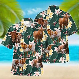 Texas Longhorn , Farm Lover Hawaii Shirt, Animal Lover Shirt, Farmer Shirt For Men And Women Unisex Hawaiian Shirt Aloha Shirt | Newhawaiianshirts AU