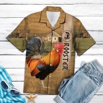 The Beauty Of Rooster In Meadow Hawaiian Shirt Summer Gifts | Newhawaiianshirts CA