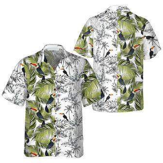 Toucan & Palm Branches Hawaiian Shirt, Tropical Toucan Shirt For Adults, Cool Toucan Print Shirt Summer Gifts | Newhawaiianshirts AU