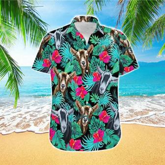 Tropical Goat S For Men, Summer S Casual Short Sleeve Shirt Unisex Hawaiian Shirt Aloha Shirt | Newhawaiianshirts UK