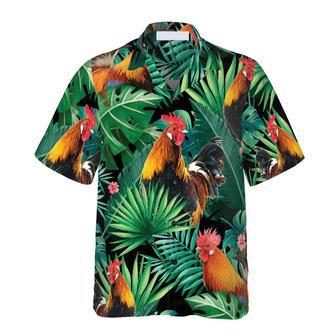 Tropical Rooster Pattern Hawaiian Shirt For Men And Women Summer Gifts | Newhawaiianshirts