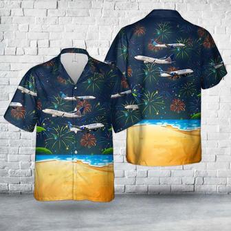 United Airlines Fleet Of July Unisex Hawaiian Shirt Aloha Shirt | Newhawaiianshirts AU