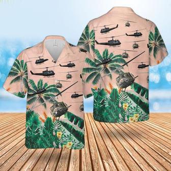 United States Army Huey Helicopter Unisex Hawaiian Shirt Aloha Shirt | Newhawaiianshirts AU