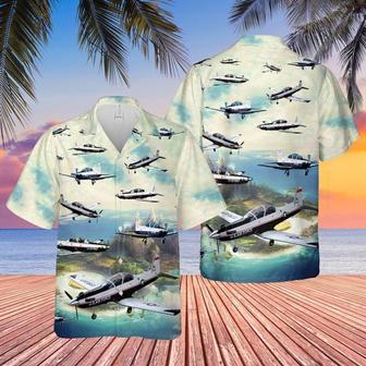 Us Air Force Beechcraft Texan Ii Hawaiian Shirt Summer Gifts | Newhawaiianshirts DE