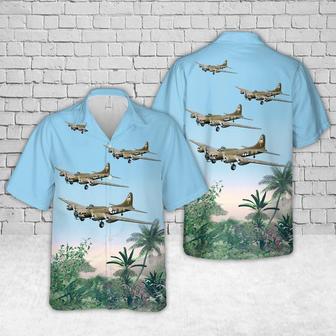 Us Air Force Boeing Flying Fortress Hawaiian Shirt For Men Dad Veteran, Patriot Day Shirt Summer Gifts | Newhawaiianshirts CA