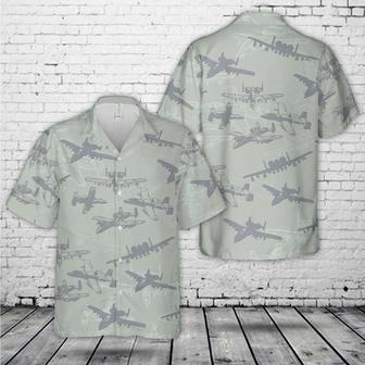 Us Air Force Fairchild Republic "Warthog" Thunderbolt Ii Silhouette Hawaiian Shirt, Of July Hawaiian Shirts Short Sleeve Summer Gifts | Newhawaiianshirts AU