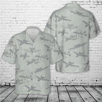 Us Air Force Fairchild Republic "Warthog" Thunderbolt Ii Silhouette Unisex Hawaiian Shirt Aloha Shirt | Newhawaiianshirts AU