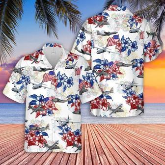 Us Air Force Lockheed Hercules Of July Hawaiian Shirt, Of July Hawaiian Shirt For Men Dad Summer Gifts | Newhawaiianshirts AU