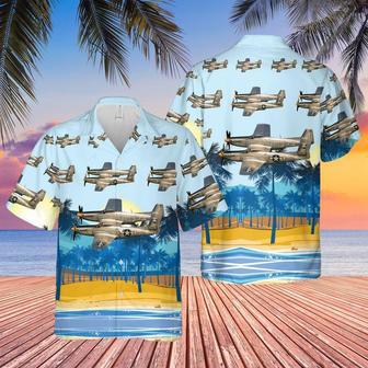 Us Air Force North American Twin Mustang Hawaiian Shirt, Of July Hawaiian Shirt For Men Dad Veteran Summer Gifts | Newhawaiianshirts DE