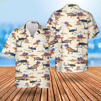 Us Air Force Vultee Valiant Hawaiian Shirt For Men Dad Veteran, Patriot Day Summer Gifts | Newhawaiianshirts AU