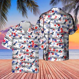 Us Airlines 5 Airbus Of July , Patriotic For Men Unisex Hawaiian Shirt Aloha Shirt | Newhawaiianshirts AU