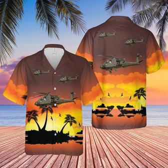 Us Army Apache Longbow Helicopter From Battalion, Aviation Regiment Hawaiian Shirt, Of July Shirt Summer Gifts | Newhawaiianshirts UK