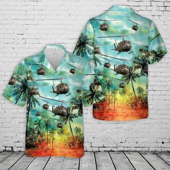 Us Army Bell Huey Hawaiian Shirt, Short Sleeve Hawaiian Shirt For Men Summer Gifts | Newhawaiianshirts UK