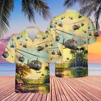 Us Army Bell Huey Hawaiian Shirt Short Sleeve New, Of July Shirt For Adult Summer Gifts | Newhawaiianshirts UK