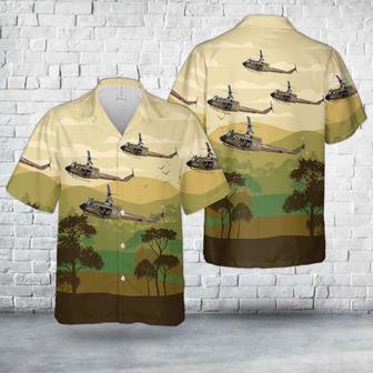 Us Army Bell Iroquois (205) Unisex Hawaiian Shirt Aloha Shirt | Newhawaiianshirts DE