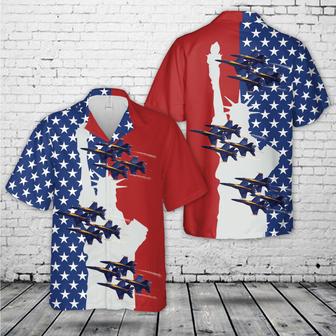 Us Navy Blue Angels F Hornets, Of July Hawaiian Shirt Summer Gifts | Newhawaiianshirts UK