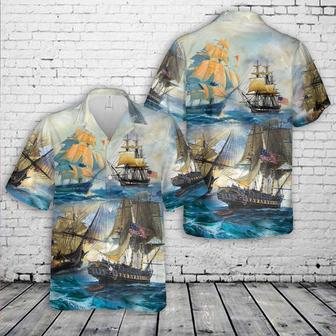 Us Navy Uss Constitution Hawaiian Shirt For Men Summer Gifts | Newhawaiianshirts CA