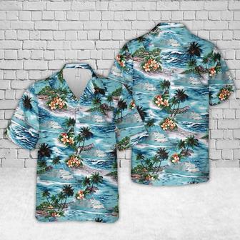 Us Navy Uss Little Rock Hawaiian Shirt For Men Dad Veteran Summer Gifts | Newhawaiianshirts AU