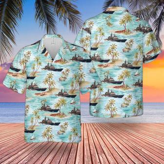 Us Navy Uss Ticonderoga Hawaiian Shirt For Men Dad Veteran Summer Gifts | Newhawaiianshirts CA