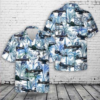 Us Navy Vought Corsair Hawaiian Shirt For Men Dad Veteran Summer Gifts | Newhawaiianshirts DE