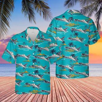 Us Navy Vought Crusader Of "Red Checkertails" Hawaiian Shirt Summer Gifts | Newhawaiianshirts AU