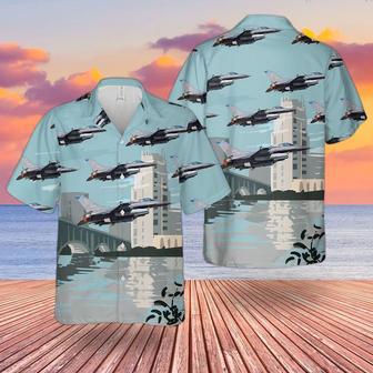 Usaf Minnesota Air National Guard Fighter Wing Fighting Falcon Hawaiian Shirt Summer Gifts | Newhawaiianshirts AU