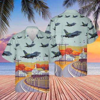 Usaf Vermont Air National Guard Fighter Squadron Fighting Falcon Hawaiian Shirt Summer Gifts | Newhawaiianshirts UK