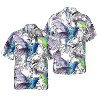 Vintage Hummingbirds , For Men And Women Unisex Hawaiian Shirt Aloha Shirt | Newhawaiianshirts UK