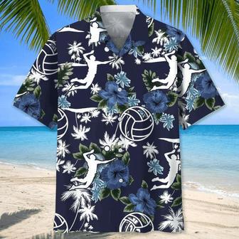 Volleyball Flower , Volleyball Shirt, Sports Team Group Shirts Unisex Hawaiian Shirt Aloha Shirt | Newhawaiianshirts