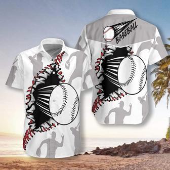 Wear Out Baseball Pattern S Unisex Hawaiian Shirt Aloha Shirt | Newhawaiianshirts AU