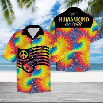 Abstract Guitar Humankind Be Both Tie Dye Pattern Hawaiian Shirt Summer Gifts | Newhawaiianshirts CA