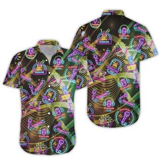 Amazing Karaoke Neon Sign Hawaiian Shirt Summer Gifts | Newhawaiianshirts UK