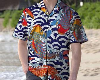 Amazing Koi Fish All Over Printed Hawaiian Shirt, Beach Party Matching Shirt For Men/Women, Funny Hawaiian Shirt, Best Gifts For Men. Summer Gifts | Newhawaiianshirts UK