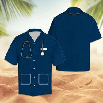 Amazing Nurse Suit All Navy Design Themed Hawaiian Shirt Summer Gifts | Newhawaiianshirts