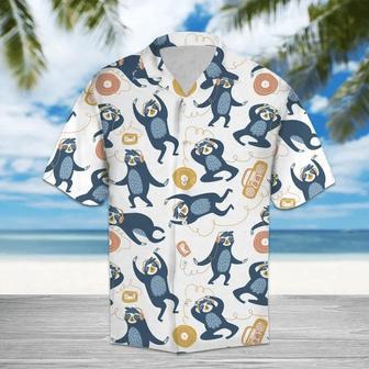 Amazing Sloths Love Music And Dance Hawaiian Shirt Summer Gifts | Newhawaiianshirts