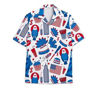 American Short Tall Button Hawaiian Shirt, Button Up Aloha Shirt For Men, Women Summer Gifts | Newhawaiianshirts UK