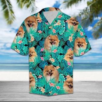 Appealing Love Of Pomeranian Tropical Jungle Hawaiian Shirt Summer Gifts | Newhawaiianshirts AU