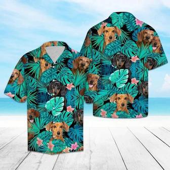 Appealing Tropical Jungle With Dachshund Hawaiian Shirt Summer Gifts | Newhawaiianshirts DE