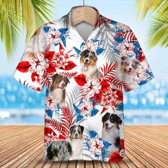 Australian Shepherd Hawaiian Shirt, Summer Aloha Shirt, Men Hawaiian Shirt, Women Hawaiian Shirt Summer Gifts | Newhawaiianshirts UK