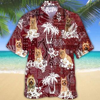 Australian Terrier Red Hawaiian Shirt, Hawaiian Shirt For Men, Women, Aloha Shirt For Summer Summer Gifts | Newhawaiianshirts UK