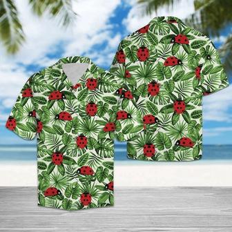 Awesome Ladybug With Different Plants Pattern Hawaiian Shirt Summer Gifts | Newhawaiianshirts DE