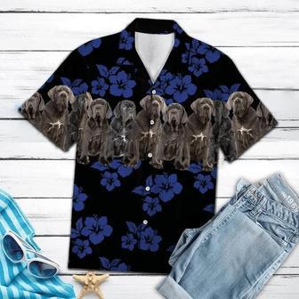 Awesome Neapolitan Mastiff Dog Group On Hibiscus Pattern Hawaiian Shirt Summer Gifts | Newhawaiianshirts UK