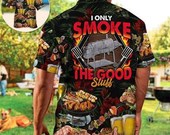 Barbecue Food Bbq I Only Smoke The Good Stuff, Vintage Hawaiian Shirt, Gift For Summer, Inspirational Aloha Shirt, Gift For Family. Summer Gifts | Newhawaiianshirts DE