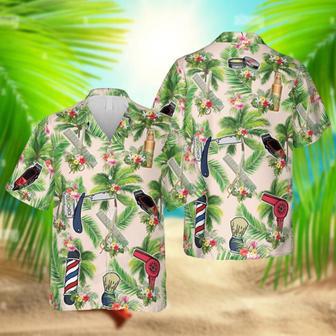 Barber Palm Tree Hawaiian Shirt, Barber Shop Reyn Spooner Summer Gifts | Newhawaiianshirts DE