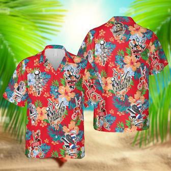 Barber Red Hawaiian Shirt, Tropical Shirt, Gift For Him Summer Gifts | Newhawaiianshirts DE