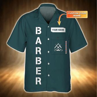 Barber Shop Hawaiian Shirt New, Barber Gift, Gift For Hair Dresser, Salon Shirt Summer Gifts | Newhawaiianshirts UK