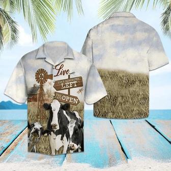 Barn And Windmill Cow In Farm Hawaiian Shirt Summer Gifts | Newhawaiianshirts UK